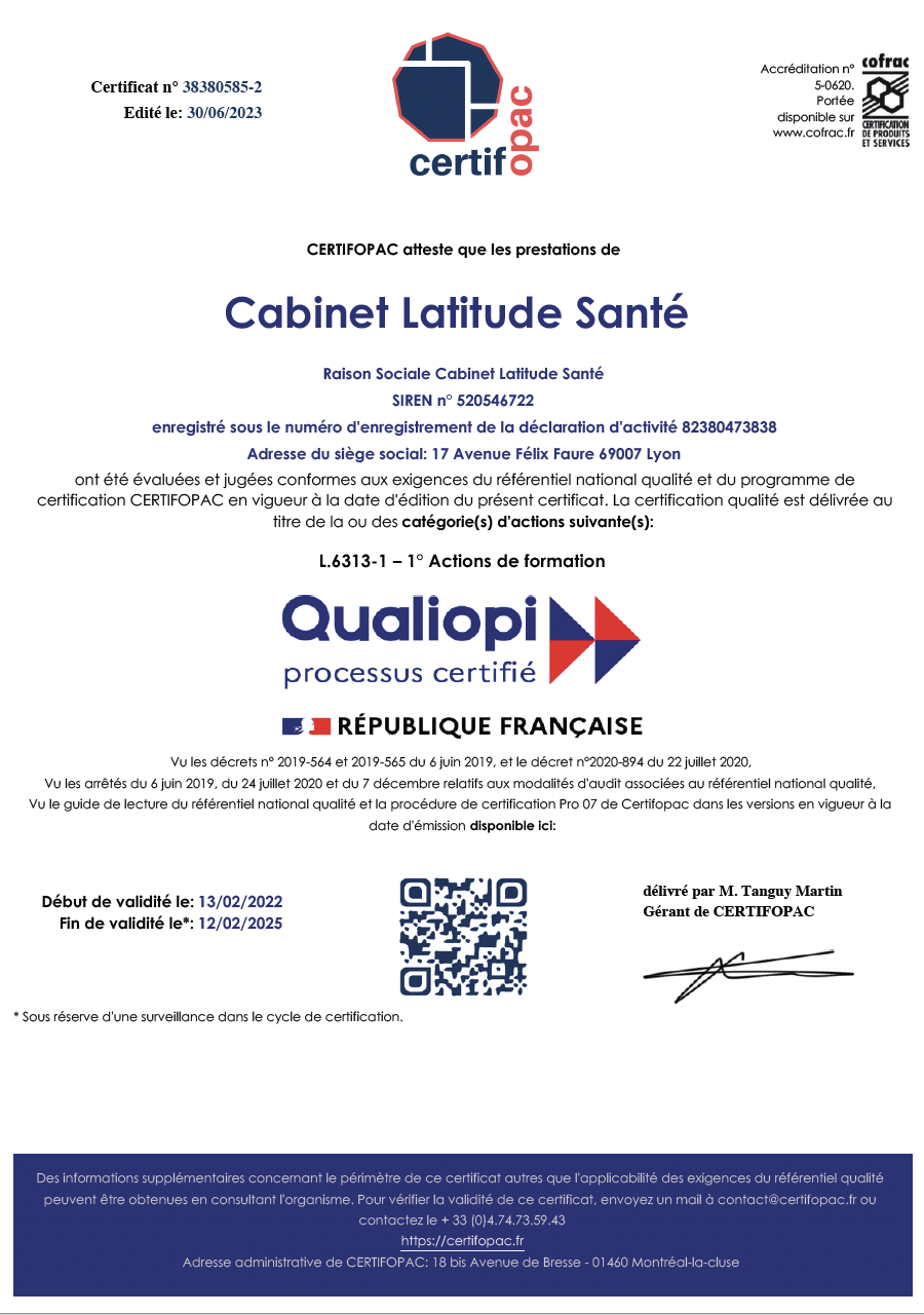 Certificat Qualiopi